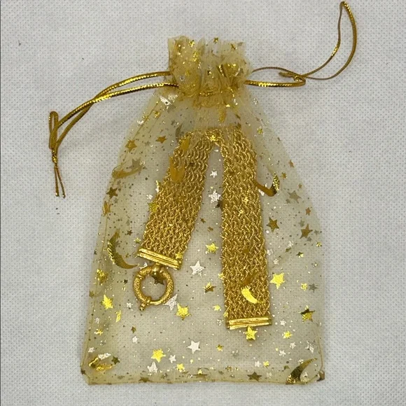 NWOT Designer Bellezza Italia Gold Plated Bronze Bracelet - Picture 5 of 5